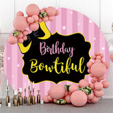 Blackpink Geburtstag Bowtiful Runden Hintergrund Für Mädchen